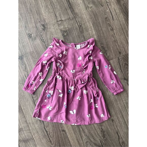 Carter’s  Toddler Girl Floral Butterfly Dress size 3T - Picture 1 of 5